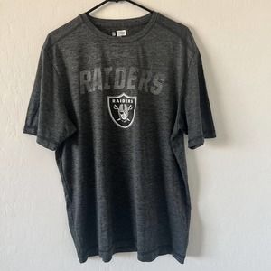 NFL Las Vegas Raiders Football Short Sleeve Pullover T-Shirt Size L